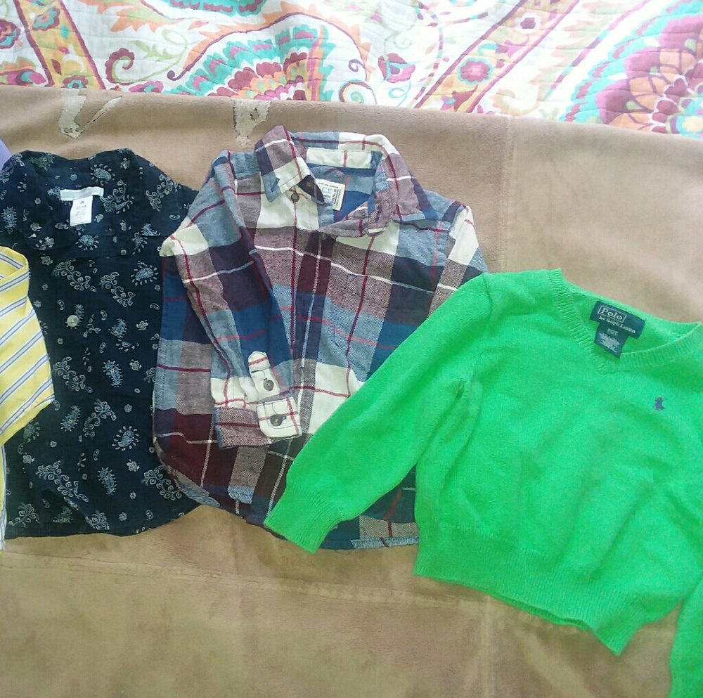 Lot of 5 boys shirts size 18m